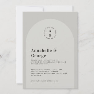 Save The Date mariage photo de typographie graphique moderne