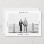 Save The Date Mariage photo de typographie moderne (Devant)
