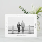 Save The Date Mariage photo de typographie moderne (Debout devant)