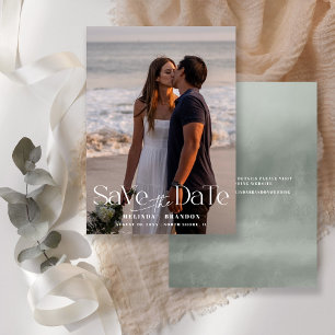 Save The Date Mariage photo de typographie moderne