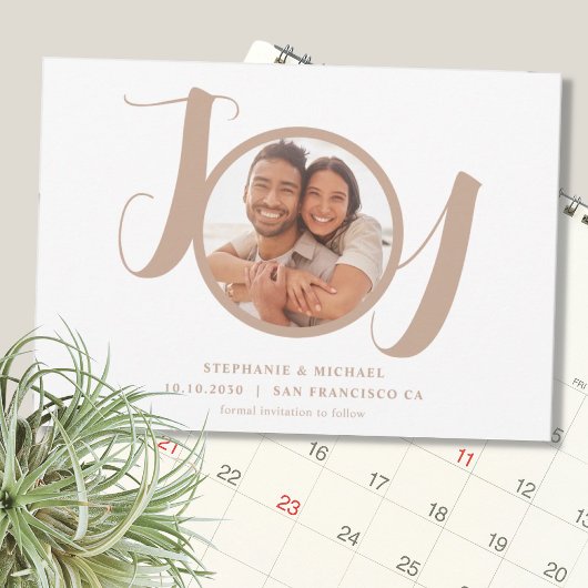 Save The Date Mariage photo de typographie moderne