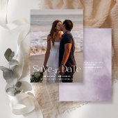Save The Date Mariage photo de typographie moderne