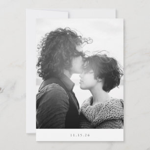 Save The Date Mariage photo de typographie moderne minimaliste n