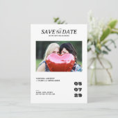 Save The Date Mariage photo décontracté (Debout devant)