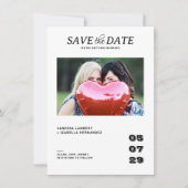 Save The Date Mariage photo décontracté (Devant)
