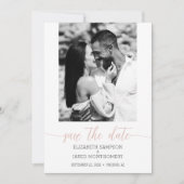 Save The Date Mariage photo Dusty Pink (Devant)