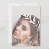 Save The Date Mariage photo éditorial de style magazine unique (Dos)