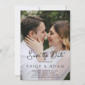Save The Date Mariage Photo Éditorial Moderne (Devant)