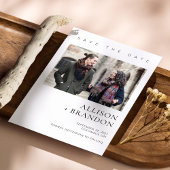 Save The Date Mariage Photo Élégant