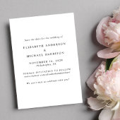 Save The Date Mariage photo élégant Arch