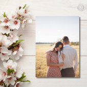 Save The Date Mariage photo élégant de script Monogramme