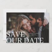 Save The Date Mariage photo élégant et classique (Devant)