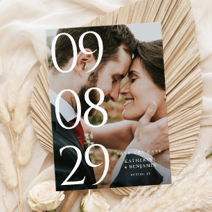 Save The Date Mariage photo élégant moderne