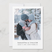 Save The Date Mariage photo élégant moderne (Devant)