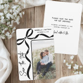 Save The Date Mariage Photo Élégant Simple