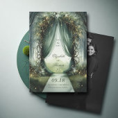 Save The Date Mariage photo Enchanted Forest Dreamy Fairy Tale