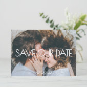 Save The Date Mariage photo esthétique moderne Enregistrer la da (Debout devant)