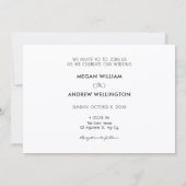 Save The Date Mariage photo esthétique moderne Enregistrer la da (Dos)