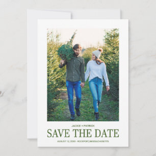 Save The Date Mariage photo et typographie moderne