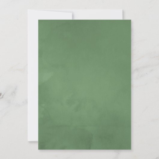 Save The Date Mariage photo Eucalyptus Green (Dos)