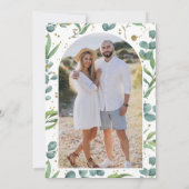 Save The Date Mariage Photo Eucalyptus Rustique (Dos)
