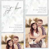 Save The Date Mariage photo Eucalyptus Script