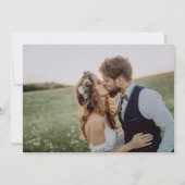 Save The Date Mariage Photo Fall Leaves (Dos)