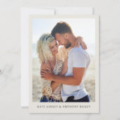 Save The Date Mariage photo Fiançailles Orange Blossom (Dos)