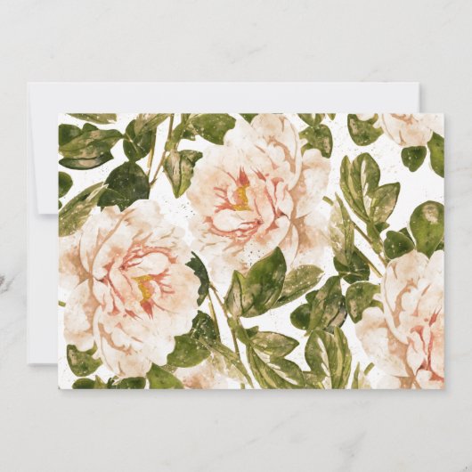 Save The Date Mariage photo Formal Blushing Rose Rosseta (Dos)