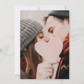 Save The Date Mariage photo Géométrique Vert Foliage Or (Dos)