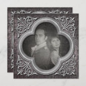 Save The Date Mariage photo gothique Enregistrer la date Invitat (Devant / Derrière)