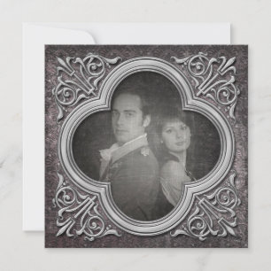 Save The Date Mariage photo gothique Enregistrer la date Invitat