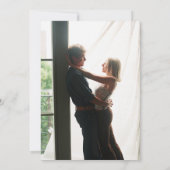 Save The Date Mariage photo Greenery Black Gold Arch (Dos)