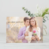 Save The Date Mariage Photo Grey Enregistrer la date (Debout devant)