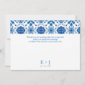 Save The Date Mariage photo méditerranéen "Merci" (Dos)