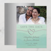 Save The Date Mariage photo Menthe (Devant / Derrière)