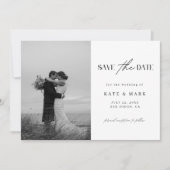 Save The Date Mariage photo minimaliste (Devant)