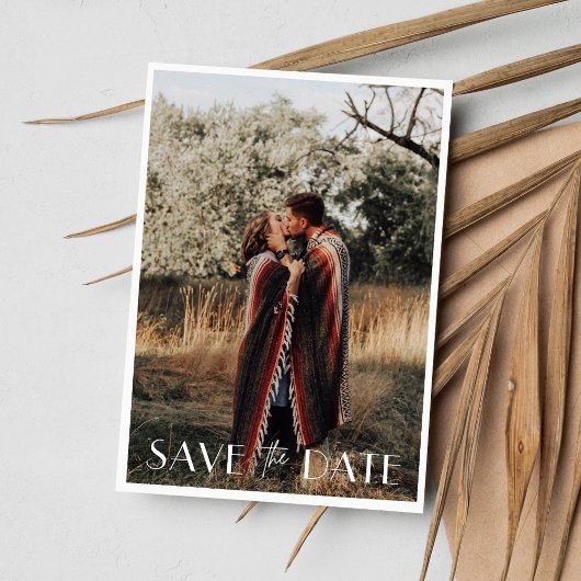 Save The Date Mariage photo minimaliste