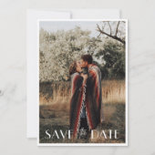 Save The Date Mariage photo minimaliste (Devant)
