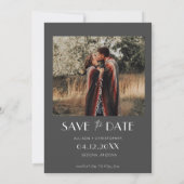 Save The Date Mariage photo minimaliste (Dos)