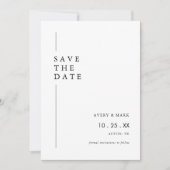Save The Date Mariage photo minimaliste moderne (Devant)