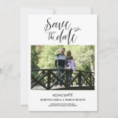 Save The Date Mariage photo minimaliste simple (Devant)