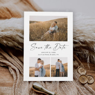 Save The Date Mariage photo Modern Script 3