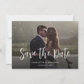 Save The Date Mariage photo moderne (Devant)