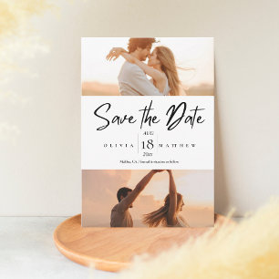 Save The Date Mariage photo moderne 5 Sauvez les dates