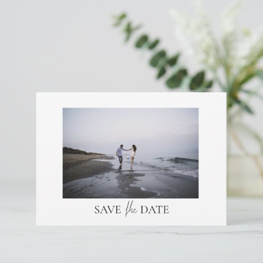 Save The Date Mariage Photo moderne Appartement Enregistrer la c (Debout devant)