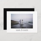 Save The Date Mariage Photo moderne Appartement Enregistrer la c (Devant / Derrière)