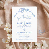 Save The Date Mariage Photo Moderne Arc à Main Dessiné à la Main