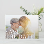 Save The Date Mariage photo moderne classique Full Big 2 (Debout devant)
