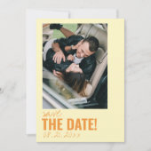 Save The Date Mariage photo moderne coloré Whimsical unique (Devant)
